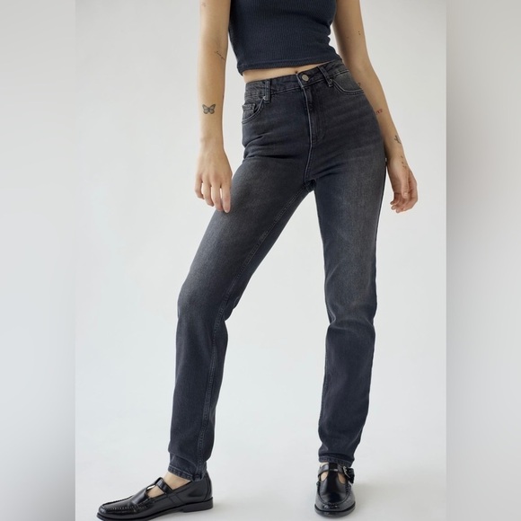 BDG Jeans Skinny High Waisted Size 24 Black New With Tags - Picture 1 of 11